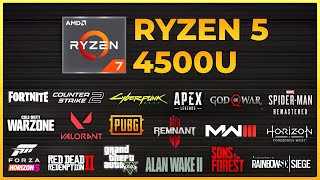 Ryzen 5 4500U Vega 6   Test in 14 Games in 2024 [upl. by Aner442]