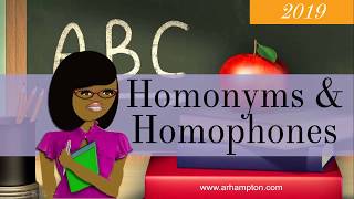 Homonyms Homophones amp Homographs  Grammar Tutorial [upl. by Atnoed]