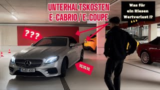 MERCEDES E220d UNTERHALTSKOSTEN COUPE  CABRIO SAU TEUER  Knaxelyas [upl. by Idona337]