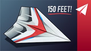 How to Make a SUPER EASY Paper Airplane that Flies Over 150 Feet — Liberty Airsled Glider [upl. by Burrell]