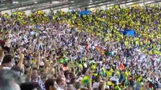 Third and fourth German goals celebration in the stadium in a single quick shot [upl. by Noiro]