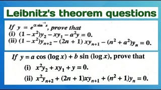 Leibnitz theorem questions  leibnitz theorem examples by study with kumar keshav [upl. by Dena608]