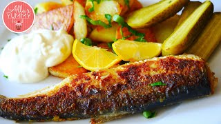 Fried Herring amp Potatoes Recipe  Жареная селедка [upl. by Halivah849]