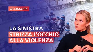 SCONTRI A BOLOGNA LA SINISTRA STRIZZA LOCCHIO ALLA VIOLENZA [upl. by Croom]