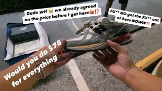 SNEAKER MEETUP‼️BUYING EVERYTHING FOR 75 DID I GET A STEAL❓MAKE DOUBLE THE MONEY 🤨❓ [upl. by Genni]