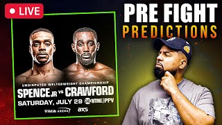 Crawford vs Spence Live Predictions and Fan Discussion with Coach Anthony [upl. by Swarts]