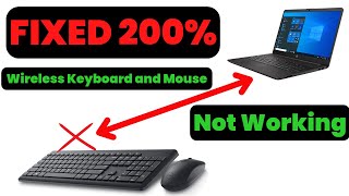 Wireless Keyboard and Mouse Not Working in Windows 10 1178  HP  DELL  Logitech  Lenovo [upl. by Ennaitsirhc]