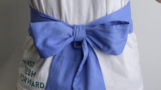 How to Tie a Perfect Sash Bow sashbow [upl. by Hsekar]