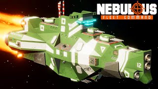 NEBULOUS Fleet Command  NEW ULTRA TENSE Strategic Space Battles Fleet Battles amp Realistic Damage [upl. by Enaywd]