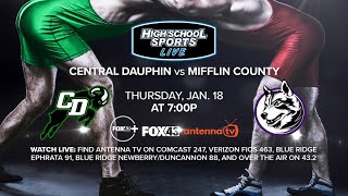 Central Dauphin vs Mifflin County  High School Wrestling [upl. by Aticilef]