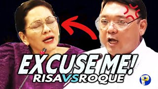 Mainit na sagutan Round 2 ni Harry Roque vs Risa Hontiveros sa senado [upl. by Acissey164]