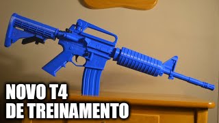 Novo Fuzil T4 de TREINAMENTO BlueGun Brasil  Review Completo [upl. by Irvine]