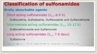 L12 Classification of Sulfonamides And cotrimoxazole in pharmacology Hindi [upl. by Rowland]