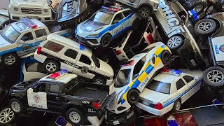 Large collection of model police cars from the box [upl. by Ymarej]