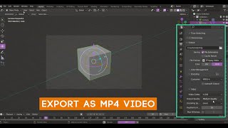 How to Export Video in Blender 43  MP4 Video Format [upl. by Gibbie818]