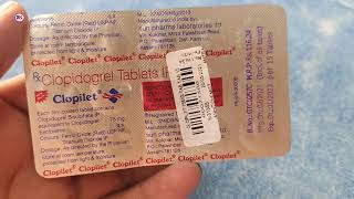 Clopilet Tablet  Clopidogrel 75mg tablet  Clopilet Tablet Uses Benefits Review in Hindi [upl. by Venator911]