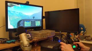 New Logitech Flight Yoke and Throttle Quadrant quick test [upl. by Grannie718]