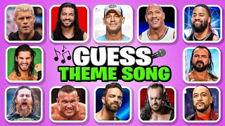 WWE Theme Songs Quiz 🎶✅ Cody Rhodes John Cena The Rock Jey Uso and Roman Reigns [upl. by Nylime555]