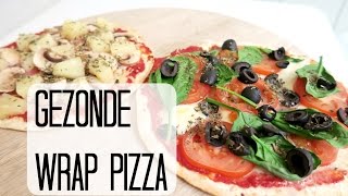 Recept Snelle Gezonde Wrap Pizza [upl. by Liana]