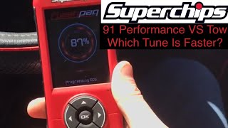 Superchips Flashpaq F5 tuner for 03 Ram 1500 47 91 performance tune vs tow tune [upl. by Nyltak]