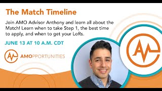 June Webinar The Match Timeline [upl. by Aserret]