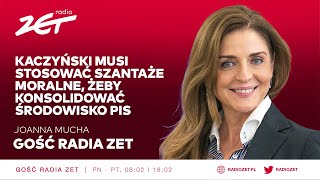 Joanna Mucha Kaczyński musi stosować szantaże moralne żeby konsolidować środowisko PiS [upl. by Ecinuahs]