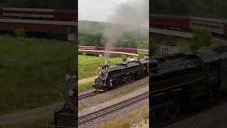 Reading amp Northern T1 2102 Steam Engine Stomps Through Jim Thorpe Junction on Iron Horse Rambles [upl. by Aisenat]