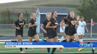 The Byron Bears girls soccer team hosted a tough Waseca Bluejays squad [upl. by Leaper]