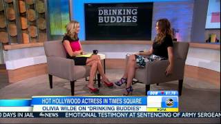 Olivia Wilde  gorgeous amp leggy  Good Morning America inteview [upl. by Oznola]