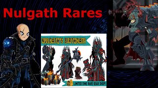 AQW Nulgath Bday EVOLVED WARLORD RARES SHOP [upl. by Lleraj]