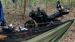 stealth camping in Kentucky Appalachian Motorcycle Adventure [upl. by Lemhar]