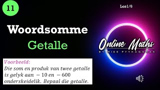 Graad 11 Wiskunde Woordsomme Les 1 Probleme met Getalle [upl. by Ahsemat]