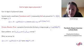 Cécile Dartyge The RudinShapiro function in finite fields [upl. by Schulz]