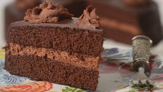 Chocolate Genoise Recipe Demonstration  Joyofbakingcom [upl. by Mahmud742]