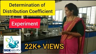 Experimental determination of distribution coefficient experiment BSc chemistry BCU SGKmistry [upl. by Notslar196]