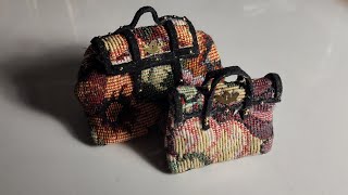 Mini Carpet Bags Trash to Treasure Part 3 BAGS BOXES AND LUGGAGE [upl. by Eledoya566]