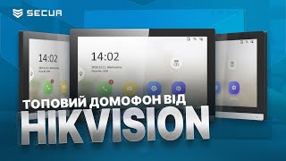 ТОП 1 ВІДЕОДОМОФОНІВ HIKVISION  DSKH6350TE1 IP  Securua [upl. by Einattirb]