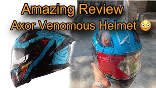 Axor Apex Venomous Helmet Unboxing amp Review  Buy or Not   Blue Black [upl. by Soalokcin]