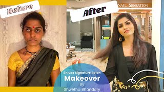 Makeover at Shivas Signature Salon  By Shwetha Bhandary [upl. by Aihsi]