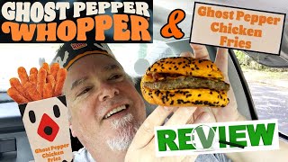 Burger King Ghost Pepper Whopper and Chicken Fries Review [upl. by Zadoc]