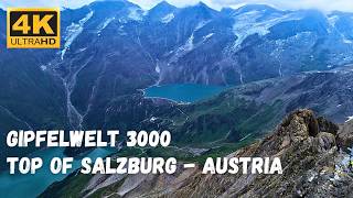 Gipfelwelt 3000 Zell am See  Kaprun  Top of Salzburg  Austria Drone footage 4K [upl. by Audy]