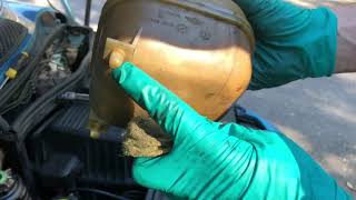 Mini Cooper S Replacing the coolant bottle expansion tank [upl. by Bissell201]