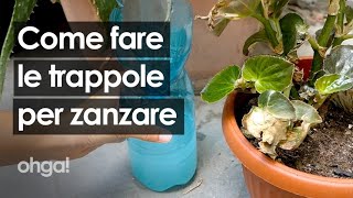 Trappole per zanzare mosche e moscerini 3 metodi infallibili per catturarle [upl. by Chor]