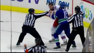 Dane Byers vs Tanner Glass Nov 3 2009 [upl. by Wilmott]