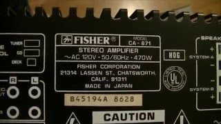 Fisher CA871 System  Repair Series  Part 2  First Evaluation [upl. by Fugere123]