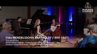 Felix Mendelssohn  Piano Trio No 1 in D minor Op 49  Häring t Hart Spaemann [upl. by Notnirb59]