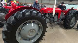 1959  1960 DOE Style Massey Ferguson 35 Tandem x2 22 Litre 4Cyl Petrol TVO Tractor 68 HP [upl. by Brackely]