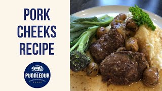 Pork cheeks with celeriac mash recipe [upl. by Drahser]