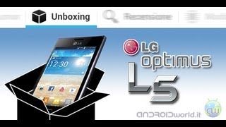 LG Optimus L5 unboxing in italiano by AndroidWorldit [upl. by Brien]