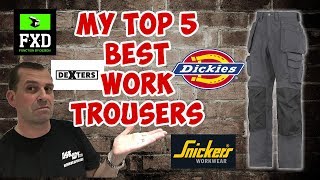 My Top 5 Work Trousers Reviewed in 2017 [upl. by Avictor311]